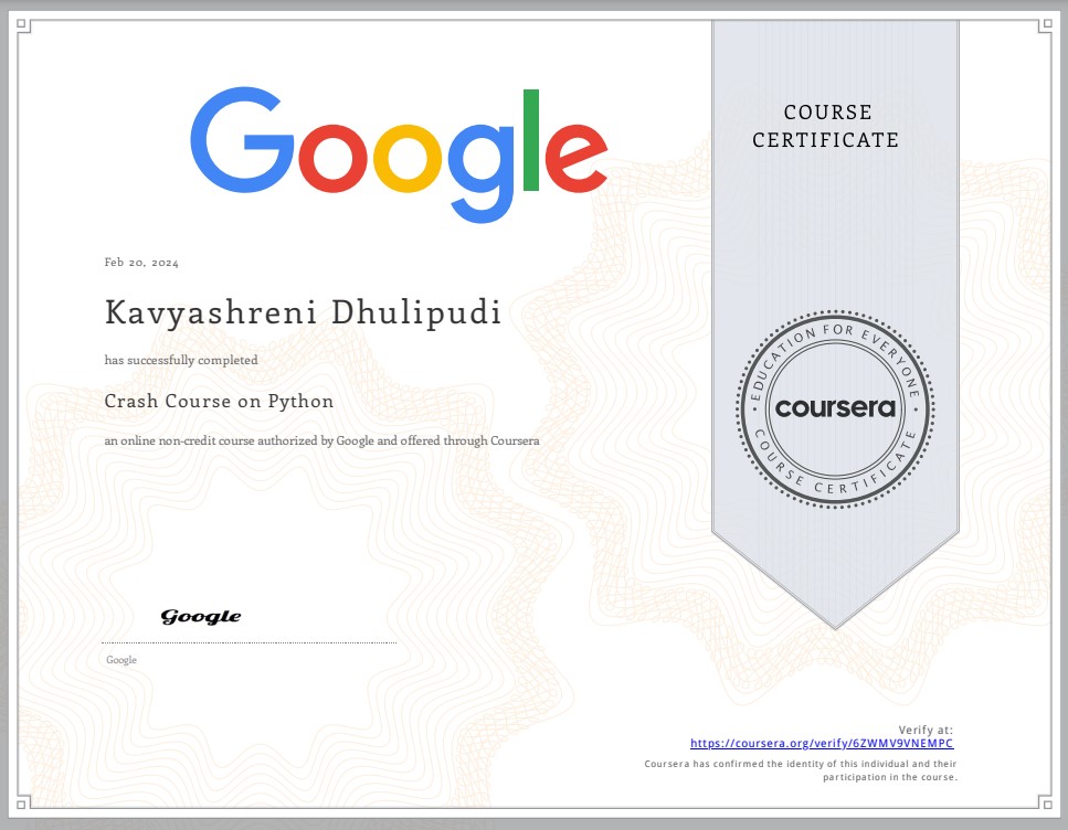 Certificate 2